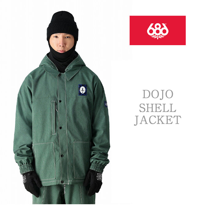 686 six eight six 24-25 Collection DOJO SHELL JACKET 早期予約 スノーボード ウェア シックスエイトシックス ロクハチロク スノーボードウェア カービング パウダー バックカントリー グラトリ メンズ