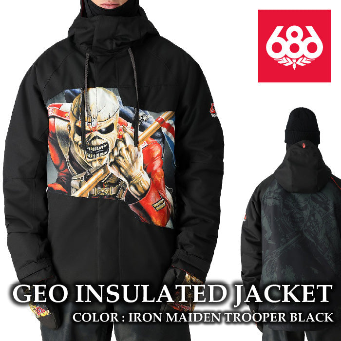 686 six eight six 24-25 Collection GEO INSULATED JACKET 早期予約 スノーボード ウェア シックスエイトシックス ロクハチロク スノーボードウェア カービング パウダー バックカントリー グラトリ メンズ