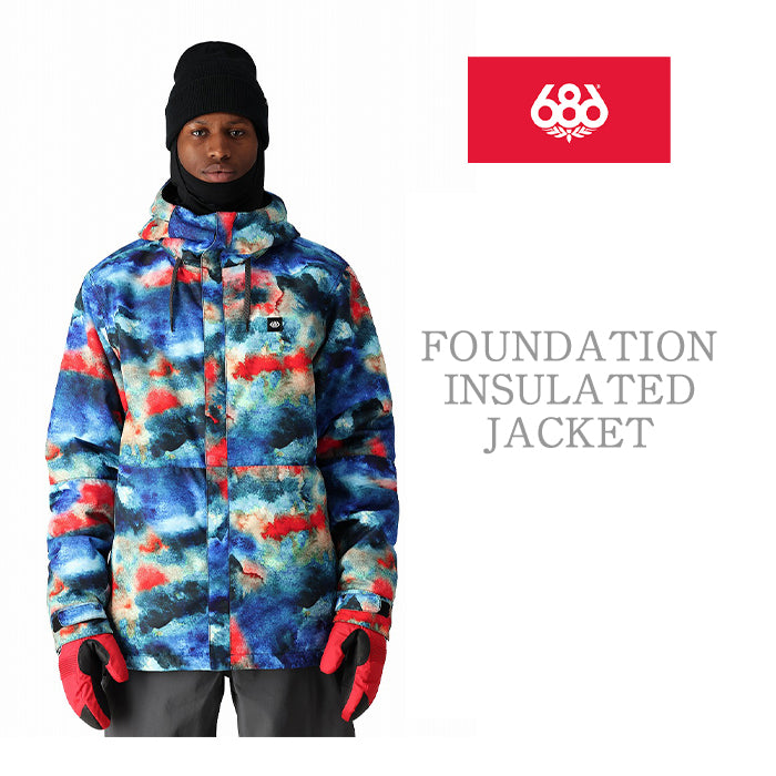 686 six eight six 24-25 Collection FOUNDATION INSULATED JACKET 早期予約 スノーボード ウェア シックスエイトシックス ロクハチロク スノーボードウェア カービング パウダー バックカントリー グラトリ メンズ