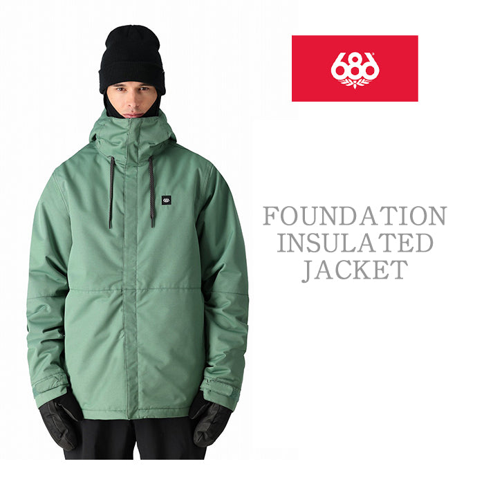 686 six eight six 24-25 Collection FOUNDATION INSULATED JACKET 早期予約 スノーボード ウェア シックスエイトシックス ロクハチロク スノーボードウェア カービング パウダー バックカントリー グラトリ メンズ