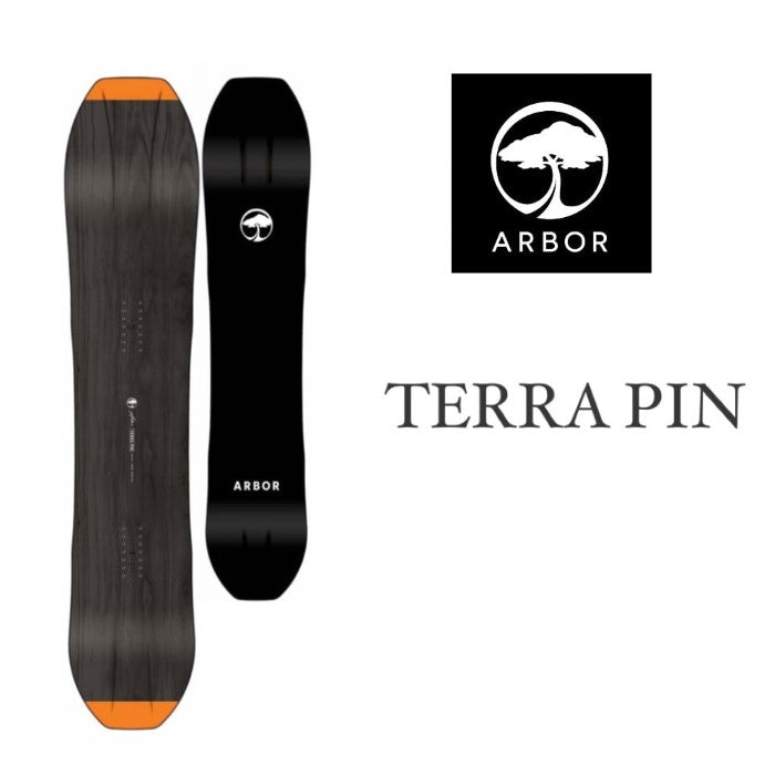 予約受付中 24-25 ARBOR TERRA PIN アーバー テラピン ロッカー パウダー バックカントリー カービング パーク フリーラン グラトリ 板 ボード スノーボード