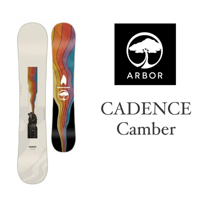 予約受付中 24-25 ARBOR CADENCE Camber アーバー ケイデンス キャンバー パウダー バックカントリー カービング パーク フリーラン グラトリ 板 ボード スノーボード