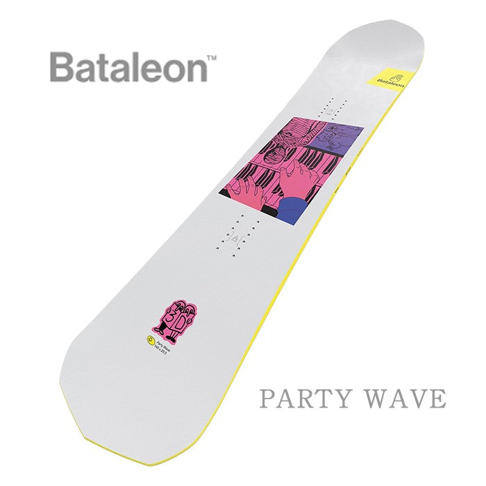 Bataleon Party Wave 24-25 早期予約 バタレオン パーティーウェーブ オールマウンテン 3Dキャンバー ショートファット フリーライド サーフライド カービング 地形 スノーボード