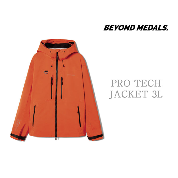 BEYOND MEDALS Pro Tech Jacket 3L 24-25 早期予約 スノーボード ウェア ビヨンドメダルズ プロテックジャケット 3レイヤー カービング グラトリ ラントリ バックカントリー パウダー メンズ レディース ユニセックス