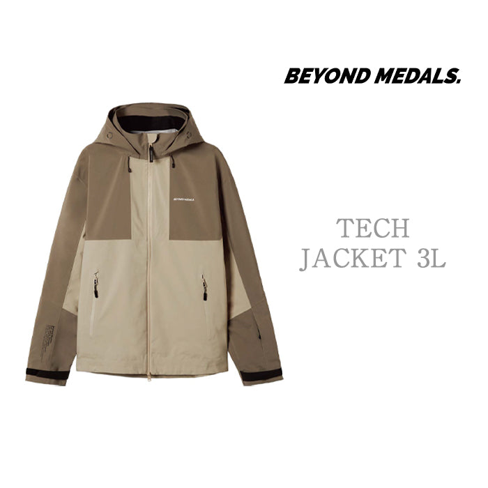 BEYOND MEDALS Tech Jacket 3L 24-25 早期予約 スノーボード ウェア ビヨンドメダルズ テックジャケット 3レイヤー カービング グラトリ ラントリ バックカントリー パウダー メンズ レディース ユニセックス