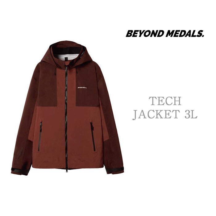 BEYOND MEDALS Tech Jacket 3L 24-25 早期予約 スノーボード ウェア ビヨンドメダルズ テックジャケット 3レイヤー カービング グラトリ ラントリ バックカントリー パウダー メンズ レディース ユニセックス