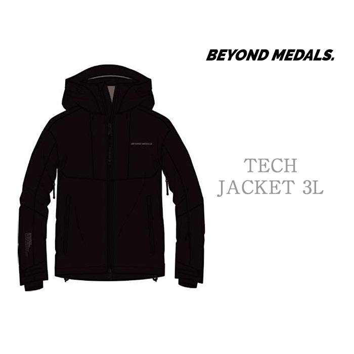 BEYOND MEDALS Tech Jacket 3L 24-25 早期予約 スノーボード ウェア ビヨンドメダルズ テックジャケット 3レイヤー カービング グラトリ ラントリ バックカントリー パウダー メンズ レディース ユニセックス