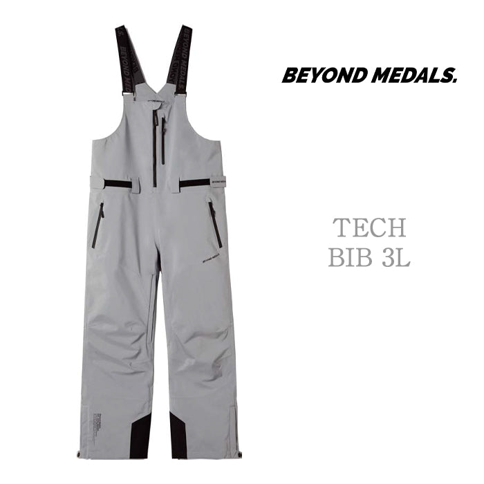 スノーボード ウェア ビブパンツ ビヨンドメダルズ BEYOND MEDALS TECH BIB 3L Pale Blue メンズ レディース 24-25 日本正規品