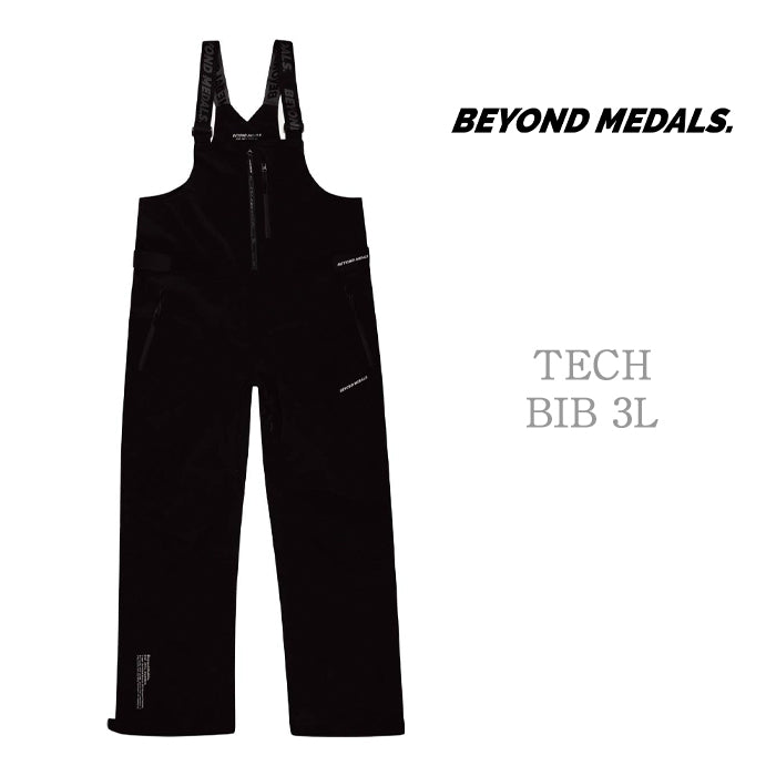 BEYOND MEDALS Tech Bib 3L 24-25 早期予約 スノーボード ウェア ビヨンドメダルズ テックビブパンツ 3レイヤー カービング グラトリ ラントリ バックカントリー パウダー メンズ レディース ユニセックス