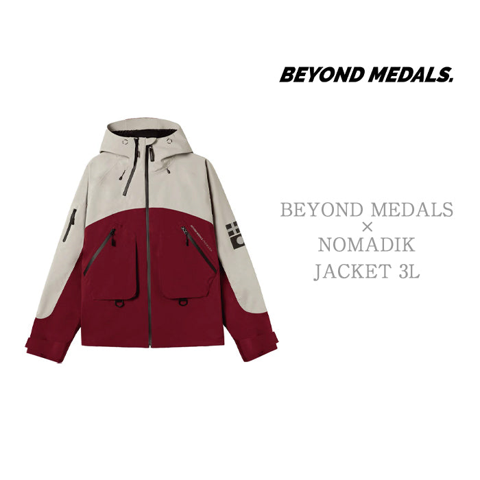 BEYOND MEDALS Beyond Medals × Nomadik Jacket 3L 24-25 早期予約 スノーボード ウェア ビヨンドメダルズ ノマディック ジャケット 3レイヤー カービング グラトリ ラントリ バックカントリー パウダー メンズ レディース ユニセックス