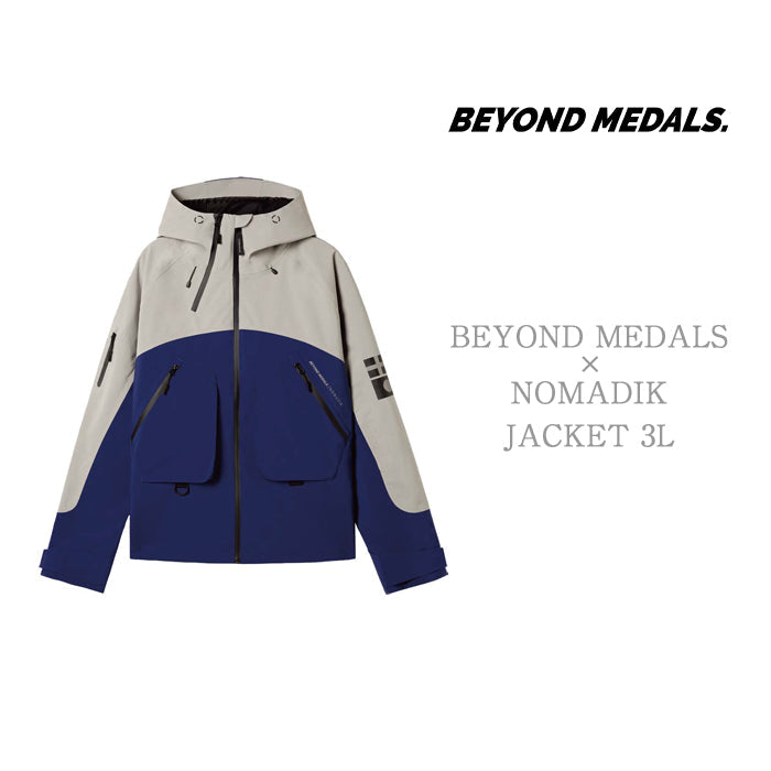 スノーボード ウェア ジャケット ビヨンドメダルズ BEYOND MEDALS×NOMADIK JACKET 3L Blue ノマディック メンズ レディース 24-25 日本正規品