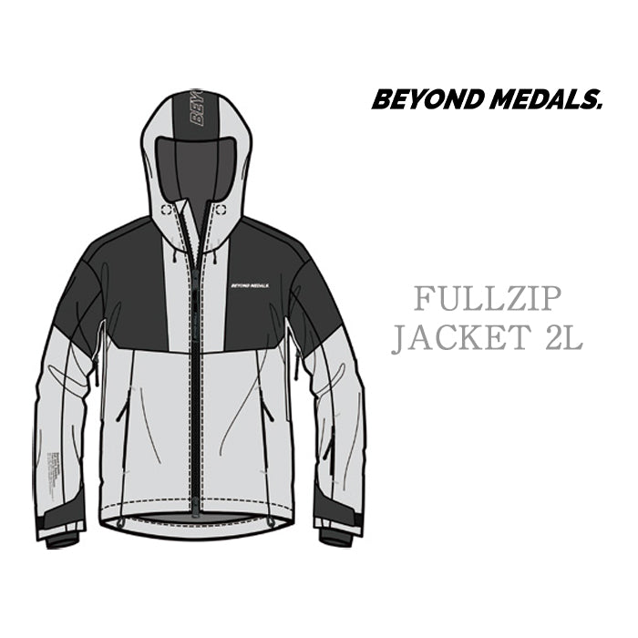 BEYOND MEDALS Fullzip Jacket 2L 24-25 早期予約 スノーボード ウェア ビヨンドメダルズ フルジップジャケット 2レイヤー カービング グラトリ ラントリ バックカントリー パウダー メンズ レディース ユニセックス