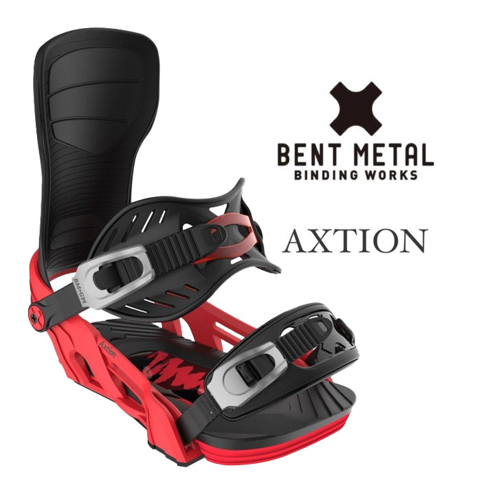 BENT METAL 24-25 AXTION Red Black ベントメタル アクション パウダー バックカントリー カービング パーク フリーラン グラトリ スノーボード バインディング ビンディング