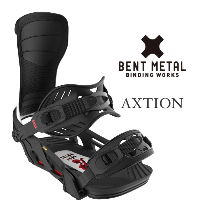 BENT METAL 24-25 AXTION Black White ベントメタル アクション フォレストベイリー パウダー バックカントリー カービング パーク フリーラン グラトリ スノーボード バインディング ビンディング