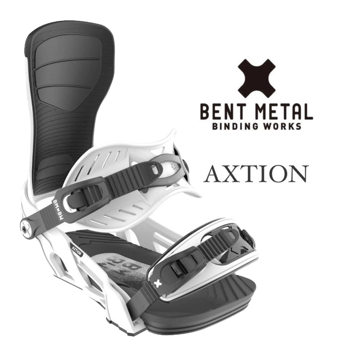 BENT METAL 24-25 AXTION White ベントメタル アクション パウダー バックカントリー カービング パーク フリーラン グラトリ スノーボード バインディング ビンディング