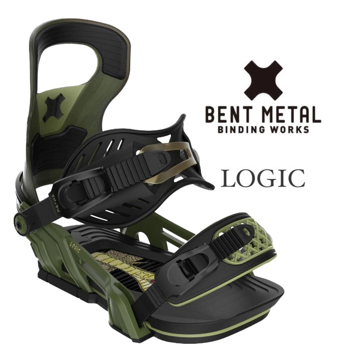 BENT METAL 24-25 LOGIC Green ベントメタル ロジック メンズ パウダー バックカントリー カービング パーク フリーラン グラトリ スノーボード バインディング ビンディング