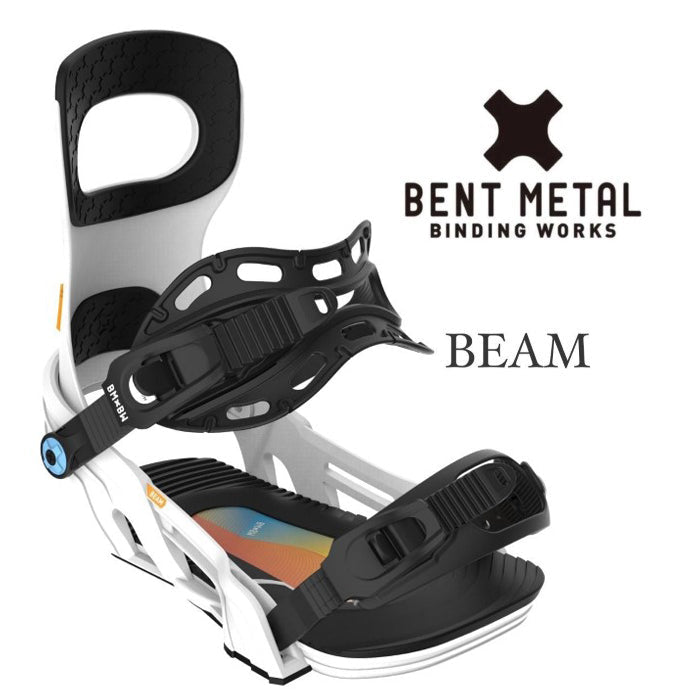 BENT METAL 24-25 BEAM White ベントメタル ビーム ホワイト パウダー バックカントリー カービング パーク フリーラン グラトリ スノーボード バインディング ビンディング