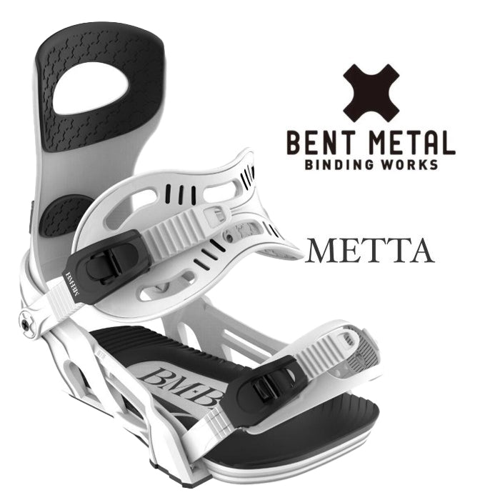 BENT METAL 24-25 METTA White ベントメタル メッタ ホワイト レディース パウダー バックカントリー カービング パーク フリーラン グラトリ スノーボード バインディング ビンディング