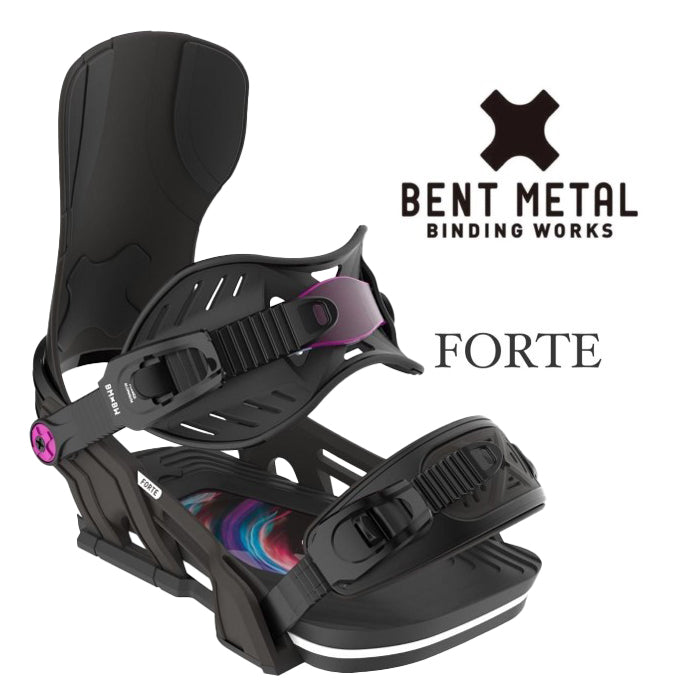 BENT METAL 24-25 FORTE Black ベントメタル フォルテ ブラック レディース パウダー バックカントリー カービング パーク フリーラン グラトリ スノーボード バインディング ビンディング