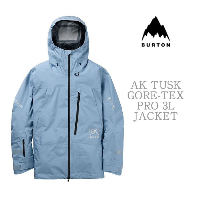 BURTON [ak] コレクション Men's Burton [ak] Tusk GORE-TEX Pro 3L Jacket Dusty Blue バートン AK メンズウェア タスクジャケット ゴアテックスプロ スノーボード ジャケット メンズ