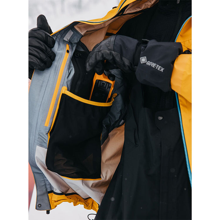 BURTON [ak] コレクション Men's Burton [ak] Tusk GORE-TEX Pro 3L Jacket Goldenrod バートン AK メンズウェア タスクジャケット ゴアテックスプロ スノーボード ジャケット メンズ