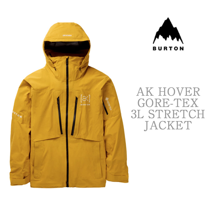 BURTON 24-25 [ak] コレクション Men's Burton [ak] Hover GORE-TEX Stretch 3L Jacket Goldenrod バートン AK メンズウェア ホバージャケット ゴアテックス スノーボード ジャケット メンズ