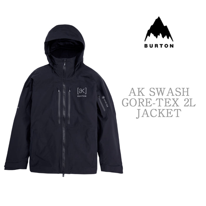 BURTON 24-25 [ak] コレクション Men's Burton [ak] Swash GORE-TEX 2L Jacket True Black バートン AK メンズウェア スウォッシュジャケット ゴアテックス スノーボード ジャケット メンズ