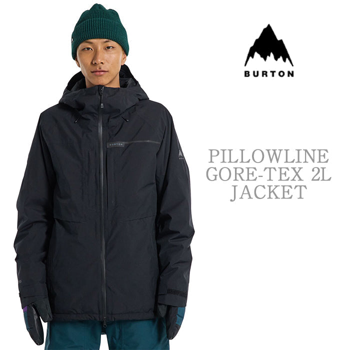 BURTON  Men's Burton Pillowline GORE-TEX 2L Jacket True Black バートン メンズウェア ゴアテックス ピローラインジャケット スノーボード ジャケット メンズ