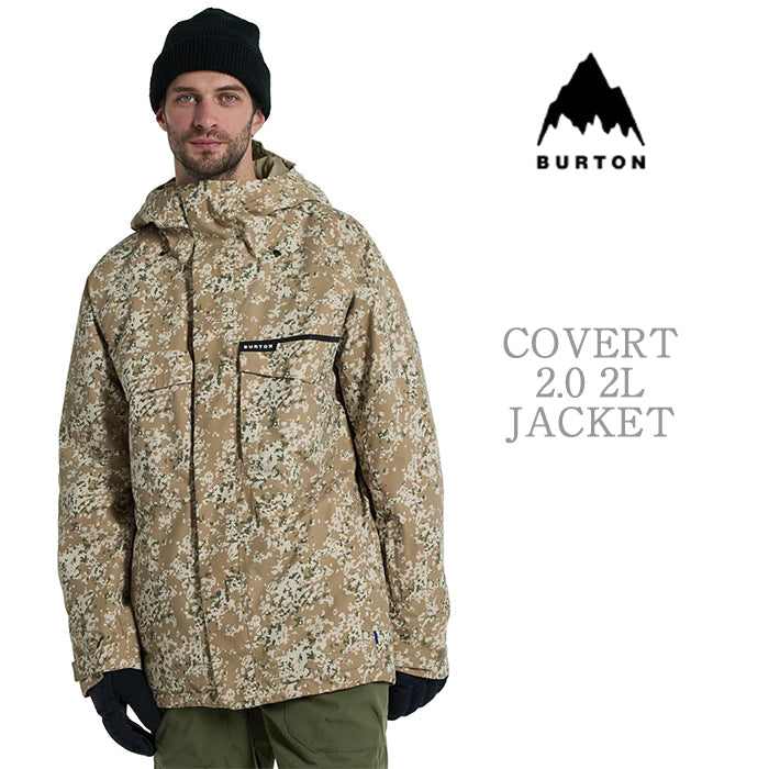 BURTON  Men's Burton Covert 2L Jacket 2.0 Snowfall Camo バートン メンズウェア コバートジャケット スノーボード ジャケット メンズ