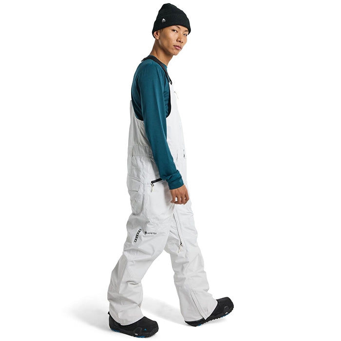 BURTON  Men's Burton Reserve GORE-TEX 2L Bib Pants Stout White バートン メンズウェア ゴアテックス リザーブビブパンツ スノーボード パンツ メンズ