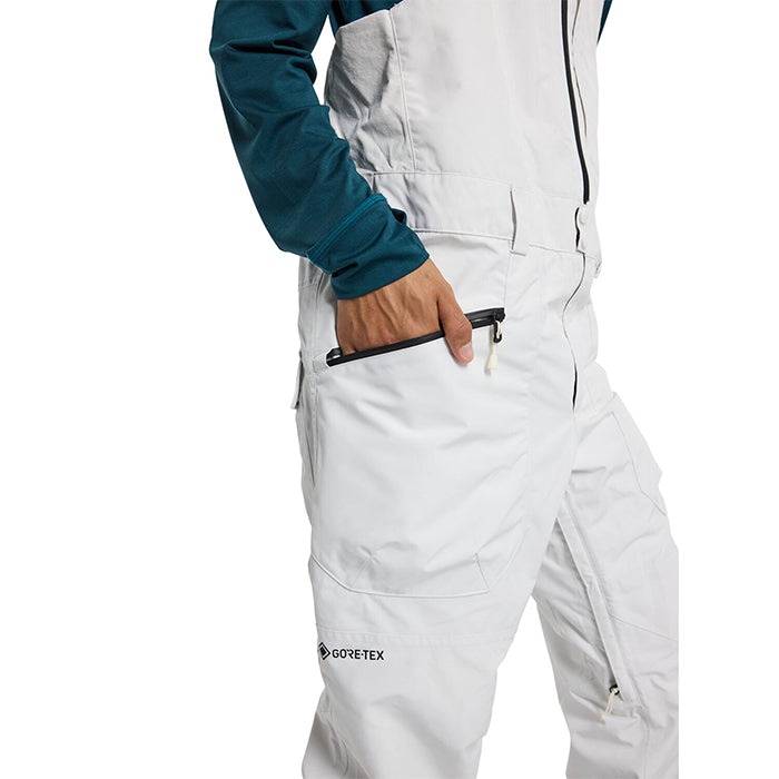 BURTON  Men's Burton Reserve GORE-TEX 2L Bib Pants Stout White バートン メンズウェア ゴアテックス リザーブビブパンツ スノーボード パンツ メンズ