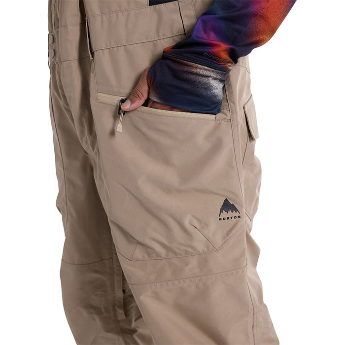 BURTON  Men's Burton Reserve GORE-TEX 2L Bib Pants Summit Taupe バートン メンズウェア ゴアテックス リザーブビブパンツ スノーボード パンツ メンズ