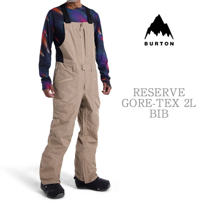 BURTON  Men's Burton Reserve GORE-TEX 2L Bib Pants Summit Taupe バートン メンズウェア ゴアテックス リザーブビブパンツ スノーボード パンツ メンズ