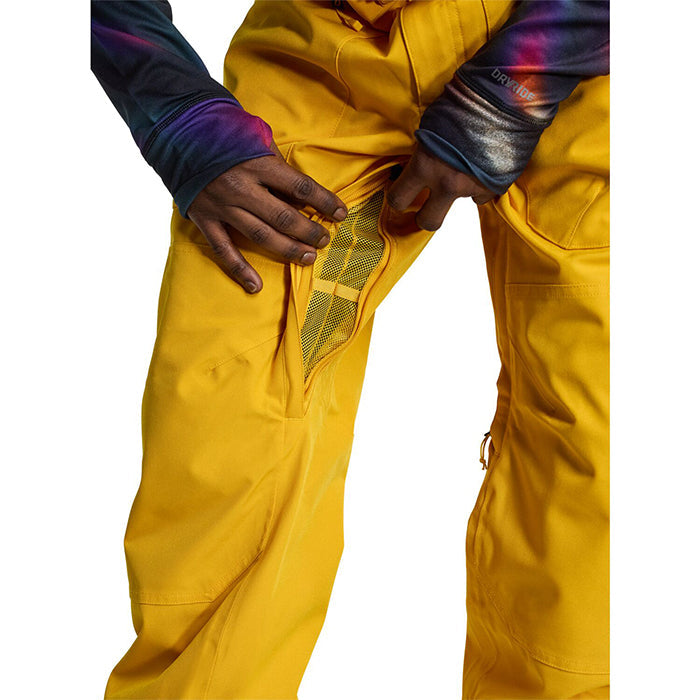 BURTON  Men's Burton Reserve 2L Bib Pants Goldenrod バートン メンズウェア リザーブビブパンツ スノーボード ビブパンツ メンズ