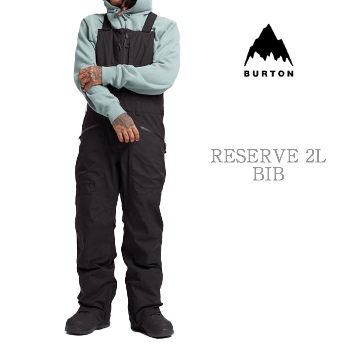 BURTON  Men's Burton Reserve 2L Bib Pants True Black バートン メンズウェア リザーブビブパンツ スノーボード ビブパンツ メンズ