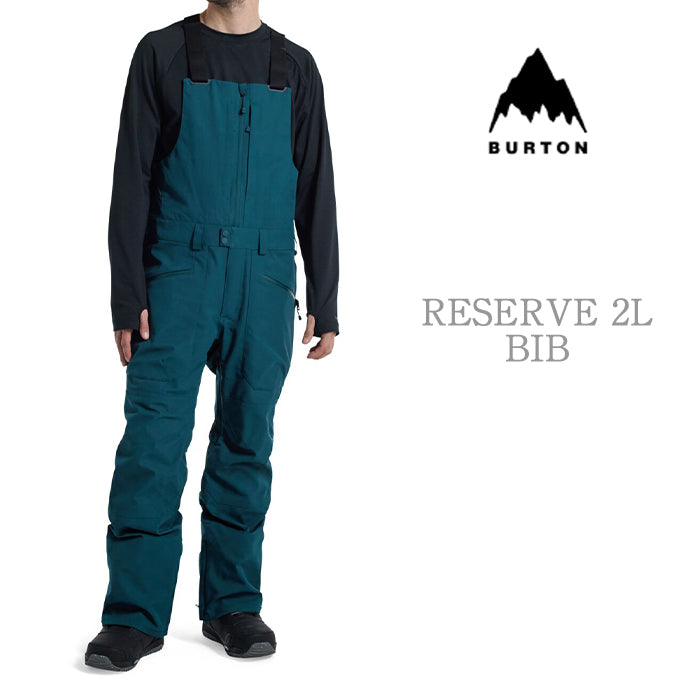 BURTON  Men's Burton Reserve 2L Bib Pants Deep Emerald バートン メンズウェア リザーブビブパンツ スノーボード ビブパンツ メンズ