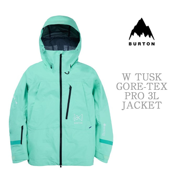 BURTON [ak] コレクション Women's Burton [ak] Tusk GORE-TEX Pro 3L Stretch Jacket Powder Mint バートン AK レディースウェア タスクストレッチジャケット ゴアテックス スノーボード ジャケット レディース