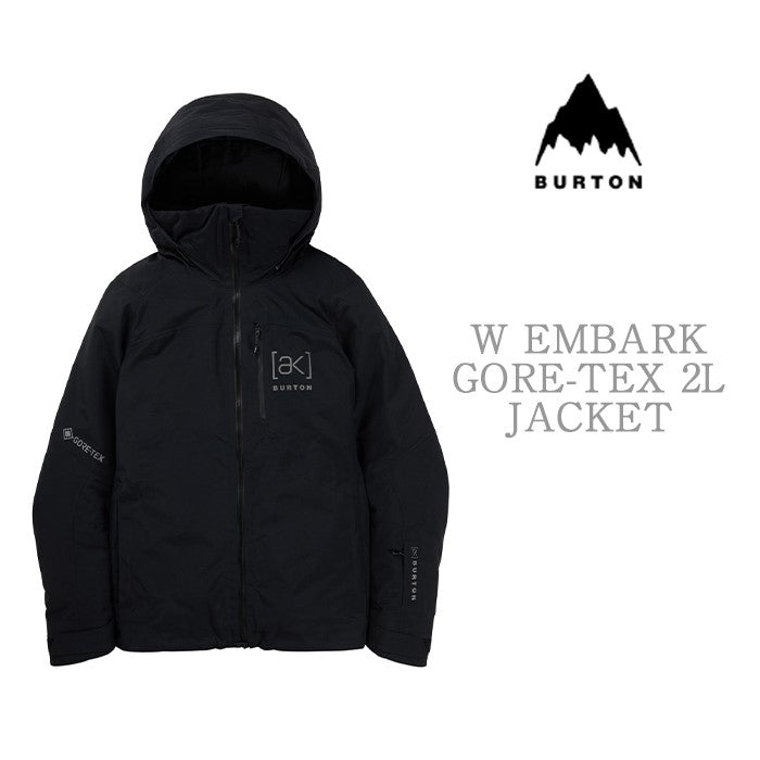 BURTON [ak] コレクション Women's Burton [ak] Embark GORE-TEX 2L Jacket True Black バートン AK レディースウェア エンバークジャケット ゴアテックス スノーボード ジャケット レディース