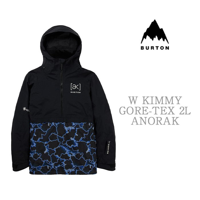 BURTON [ak] コレクション Women's Burton [ak] Kimmy GORE-TEX 2L Anorak Jacket True Black バートン AK レディースウェア キミーアノラックジャケット ゴアテックス スノーボード アノラックジャケット レディース