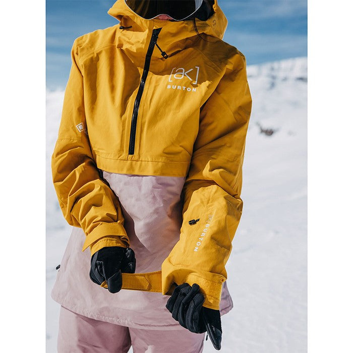 BURTON [ak] コレクション Women's Burton [ak] Kimmy GORE-TEX 2L Anorak Jacket Goldenrod バートン AK レディースウェア キミーアノラックジャケット ゴアテックス スノーボード アノラックジャケット レディース