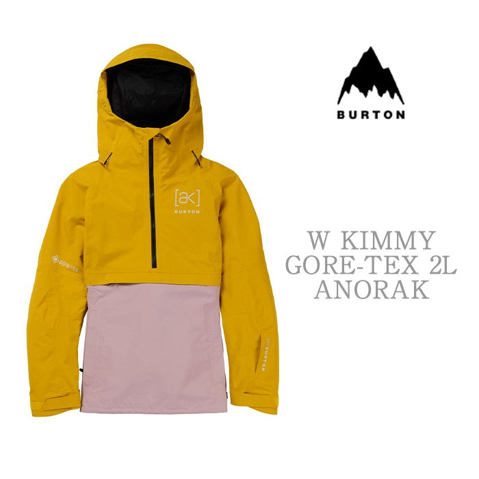 BURTON [ak] コレクション Women's Burton [ak] Kimmy GORE-TEX 2L Anorak Jacket Goldenrod バートン AK レディースウェア キミーアノラックジャケット ゴアテックス スノーボード アノラックジャケット レディース