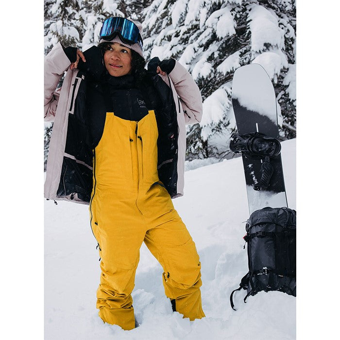 BURTON [ak] コレクション Women's Burton [ak] Kimmy GORE-TEX 3L Stretch Bib Pants Goldenrod バートン AK レディースウェア キミーストレッチビブパンツ ゴアテックス スノーボード ビブパンツ レディース