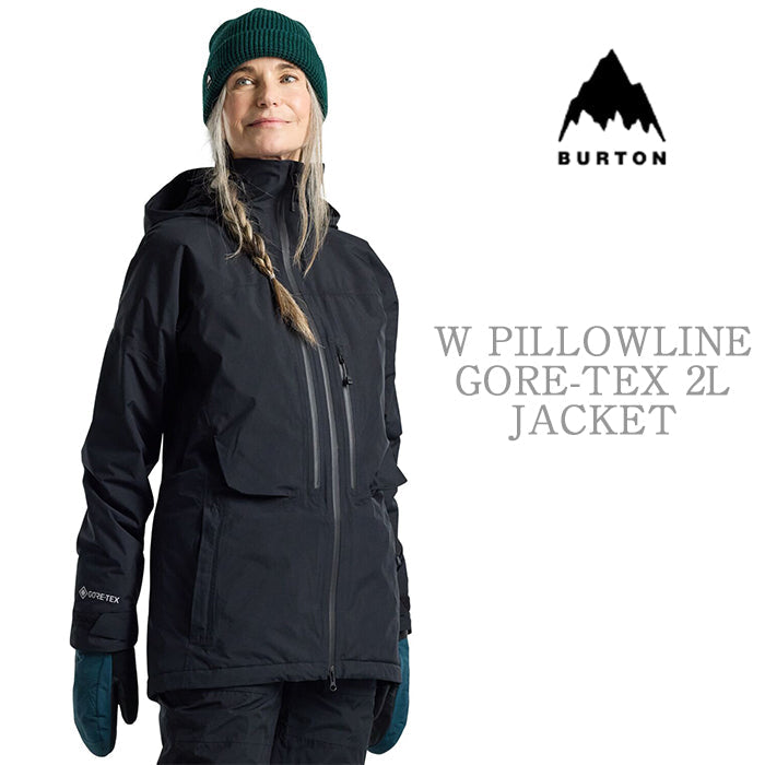 BURTON  Women's Burton Pillowline GORE-TEX 2L Jacket True Black バートン ウイメンズウェア ピローラインジャケット ゴアテックス スノーボード ジャケット レディース