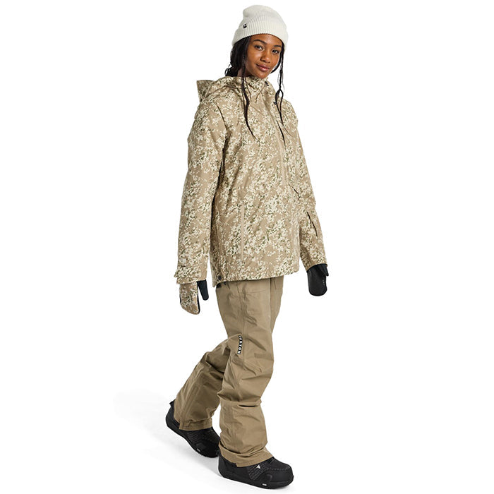 BURTON  Women's Burton Pillowline GORE-TEX 2L Anorak Jacket Snowfall Camo バートン ウイメンズウェア ピローラインアノラックジャケット ゴアテックス スノーボード ジャケット レディース