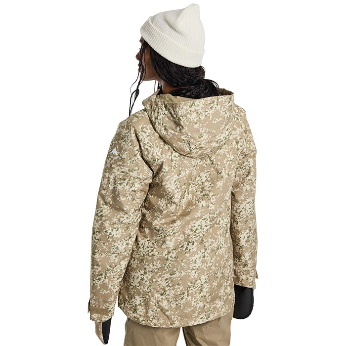 BURTON  Women's Burton Pillowline GORE-TEX 2L Anorak Jacket Snowfall Camo バートン ウイメンズウェア ピローラインアノラックジャケット ゴアテックス スノーボード ジャケット レディース