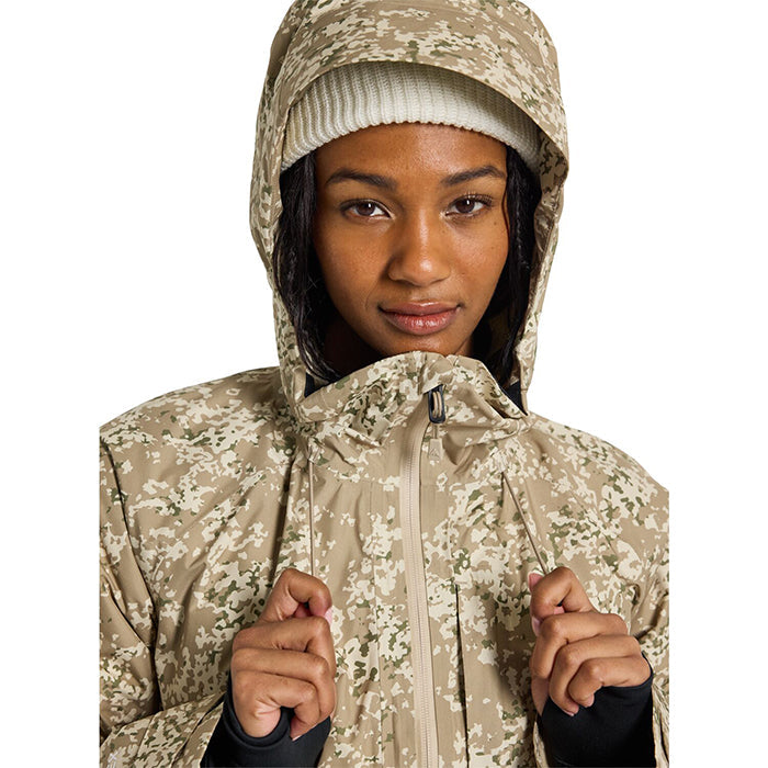 BURTON  Women's Burton Pillowline GORE-TEX 2L Anorak Jacket Snowfall Camo バートン ウイメンズウェア ピローラインアノラックジャケット ゴアテックス スノーボード ジャケット レディース