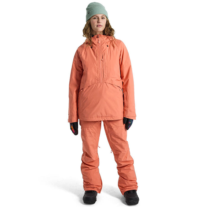 BURTON  Women's Burton Pillowline GORE-TEX 2L Anorak Jacket Peach Echo バートン ウイメンズウェア ピローラインアノラックジャケット ゴアテックス スノーボード ジャケット レディース