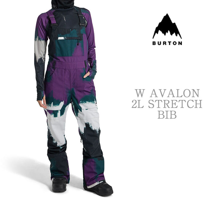 BURTON  Women's Burton Avalon 2L Stretch Bib Pants Forest Chalk バートン ウイメンズウェア アヴァロンストレッチビブパンツ スノーボード ビブパンツ レディース