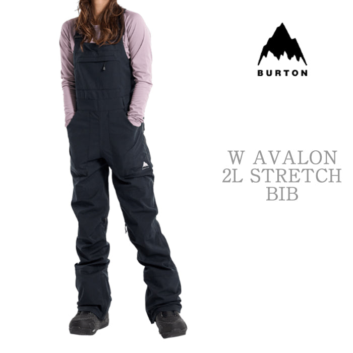 BURTON  Women's Burton Avalon 2L Stretch Bib Pants True Black バートン ウイメンズウェア アヴァロンストレッチビブパンツ スノーボード ビブパンツ レディース