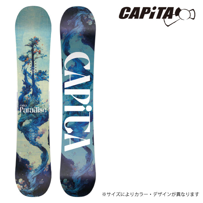 Capita Snowboarding 24-25 Paradise  キャピタ アウターパラダイス The Mothership マザーシップ 自社工場 オールマウンテン フリースタイル ハイブリッドキャンバー カービング 地形 パウダー バックカントリー グラトリ ラントリ パーク スノーボード レディースボード